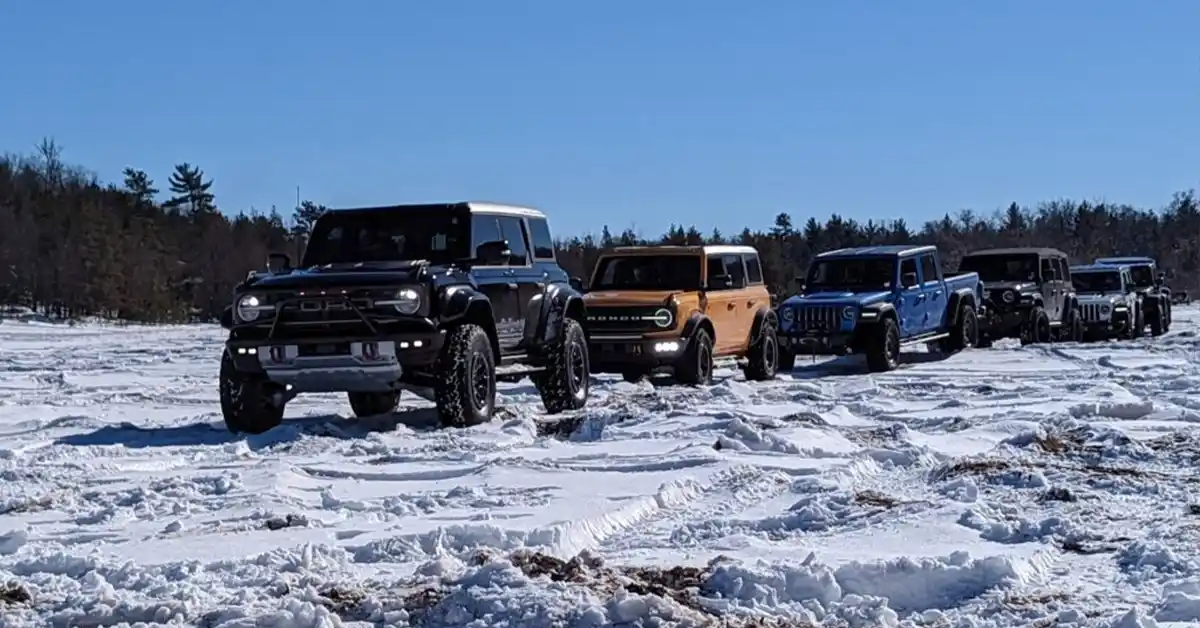 4x4 adventure in the winter snow
